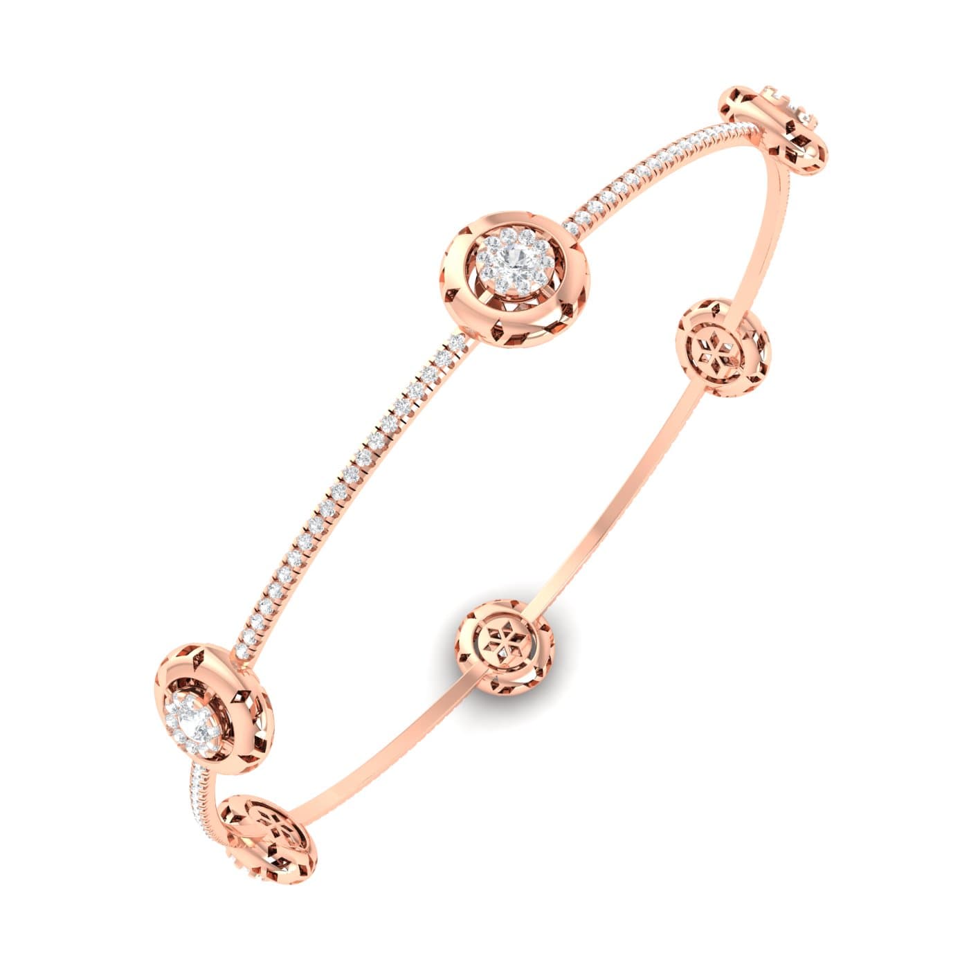 Radiant Diamond Bangles