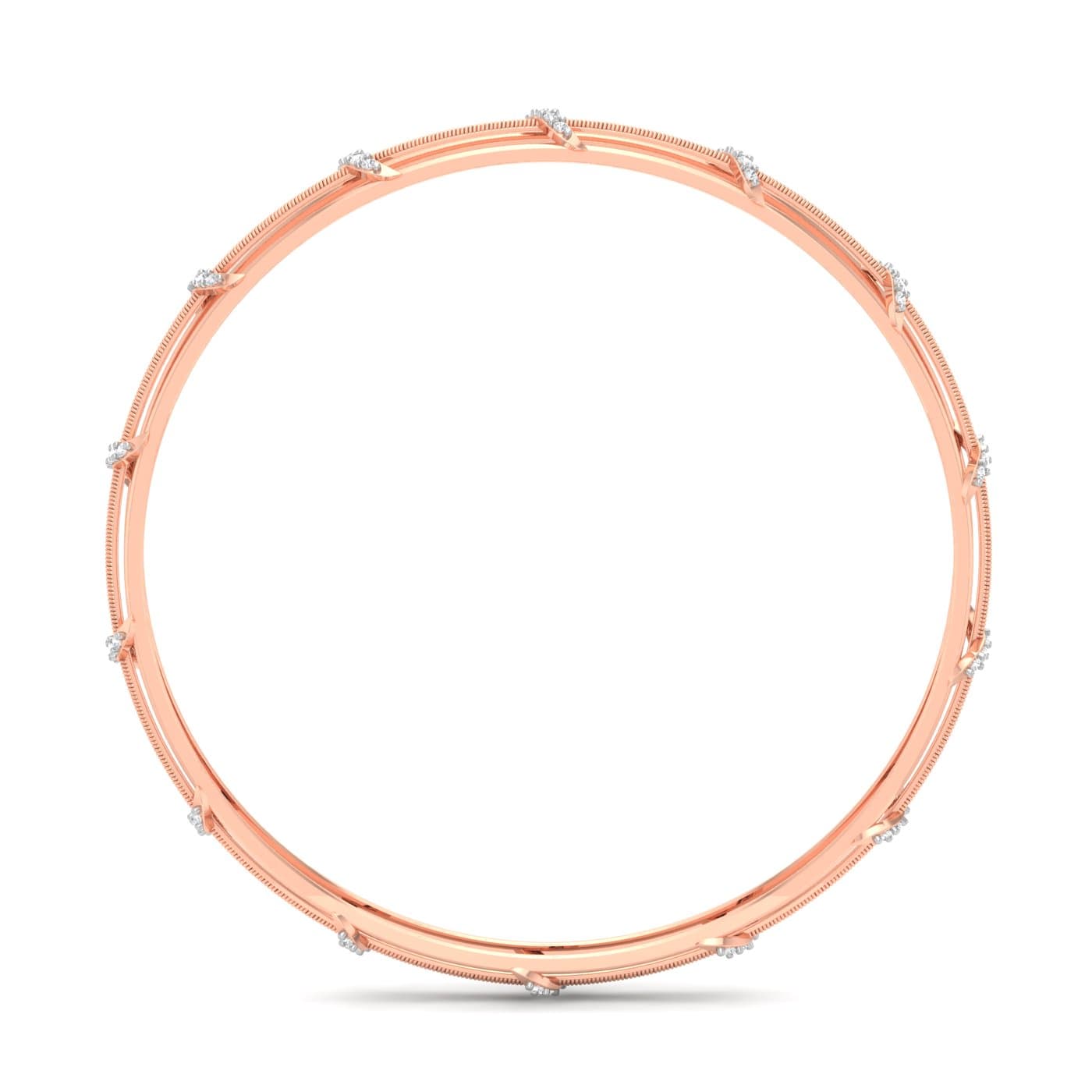 Tri Saga Diamond Bangles