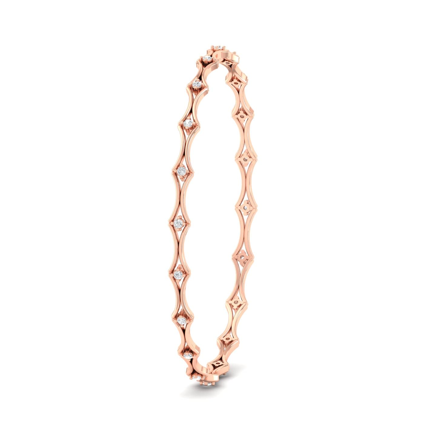 Saira Sparkling Diamond Bangles