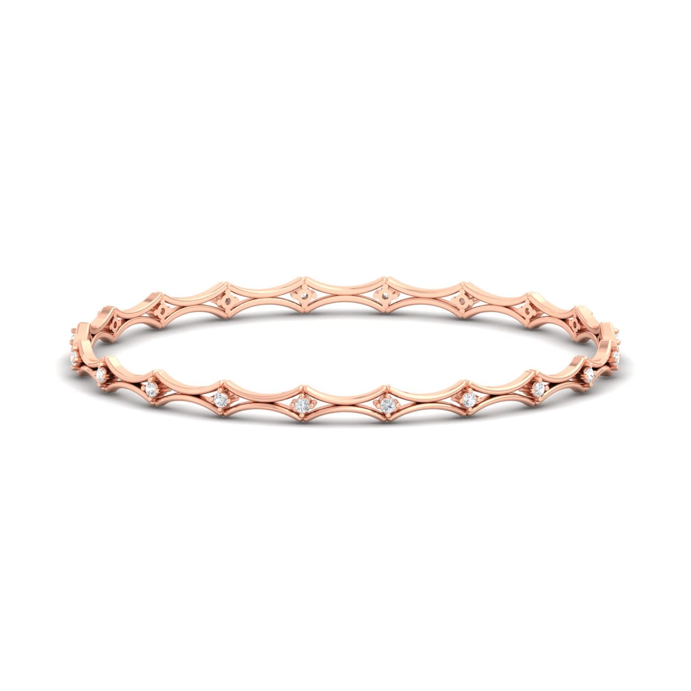 Saira Sparkling Diamond Bangles