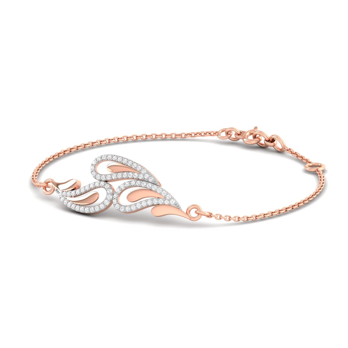 Trio Feather Diamond Bracelet