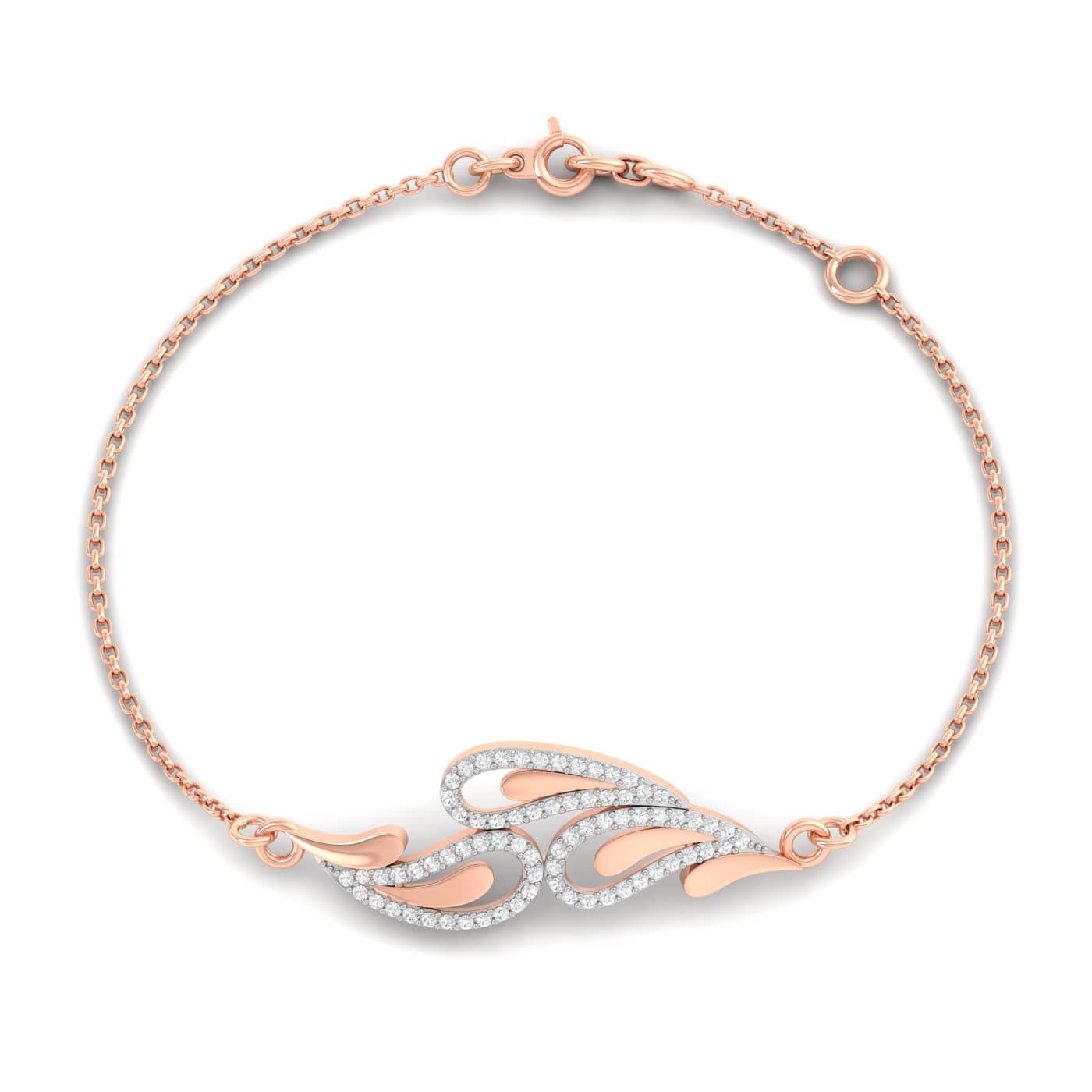 Trio Feather Diamond Bracelet