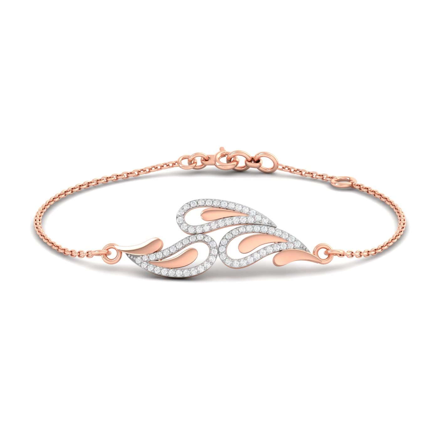 Trio Feather Diamond Bracelet