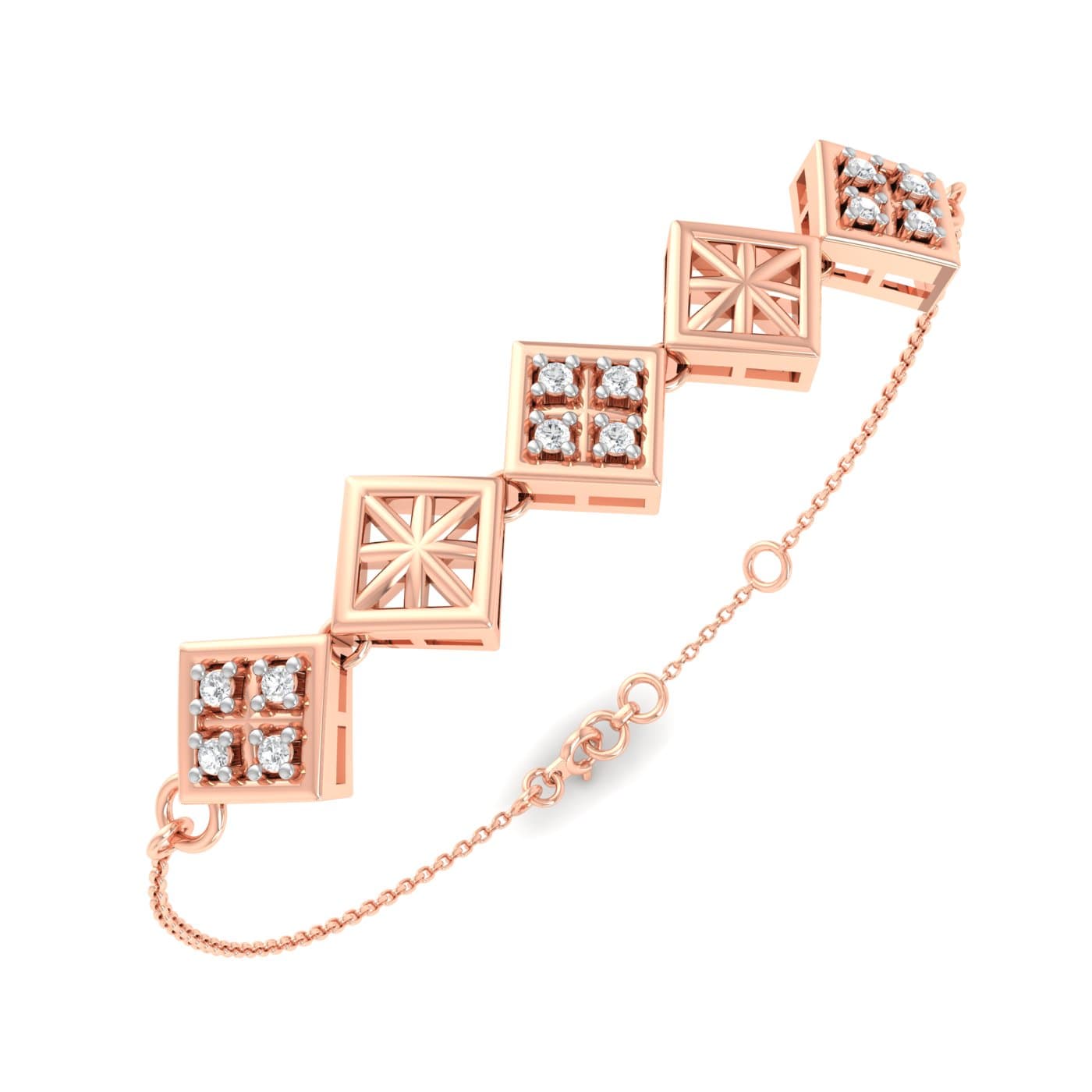 Geometric Diamond Bracelet