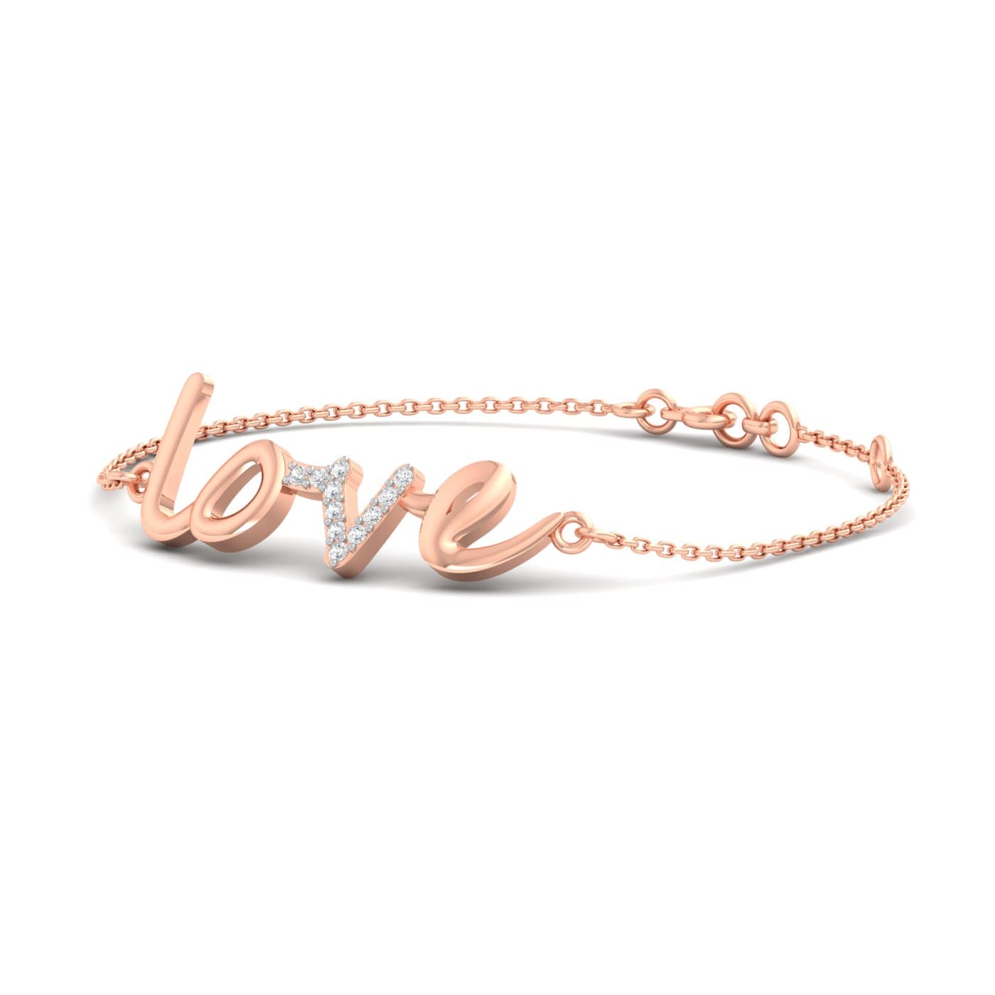 Initial Love Diamond Bracelet