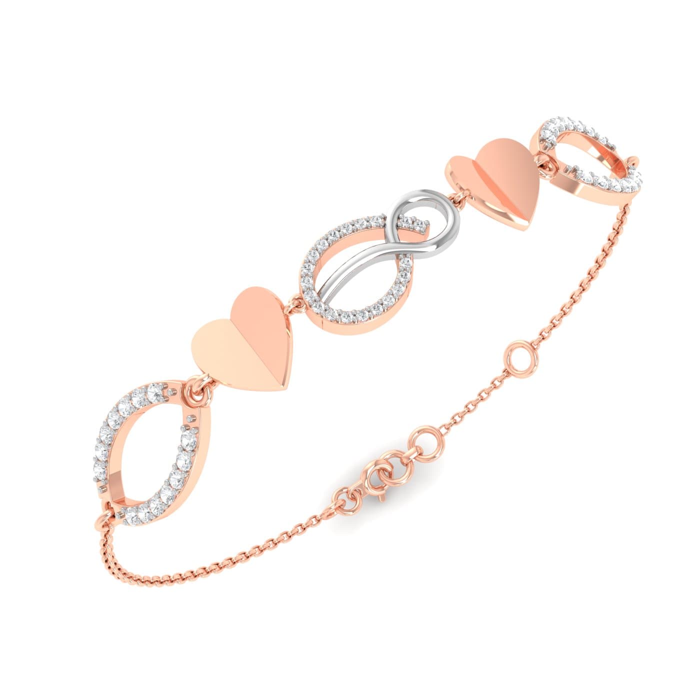 Fancy Heart Diamond Bracelet