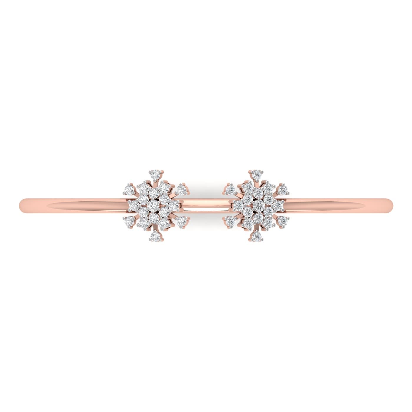 Dual Bloom Fleur Diamond Bracelet