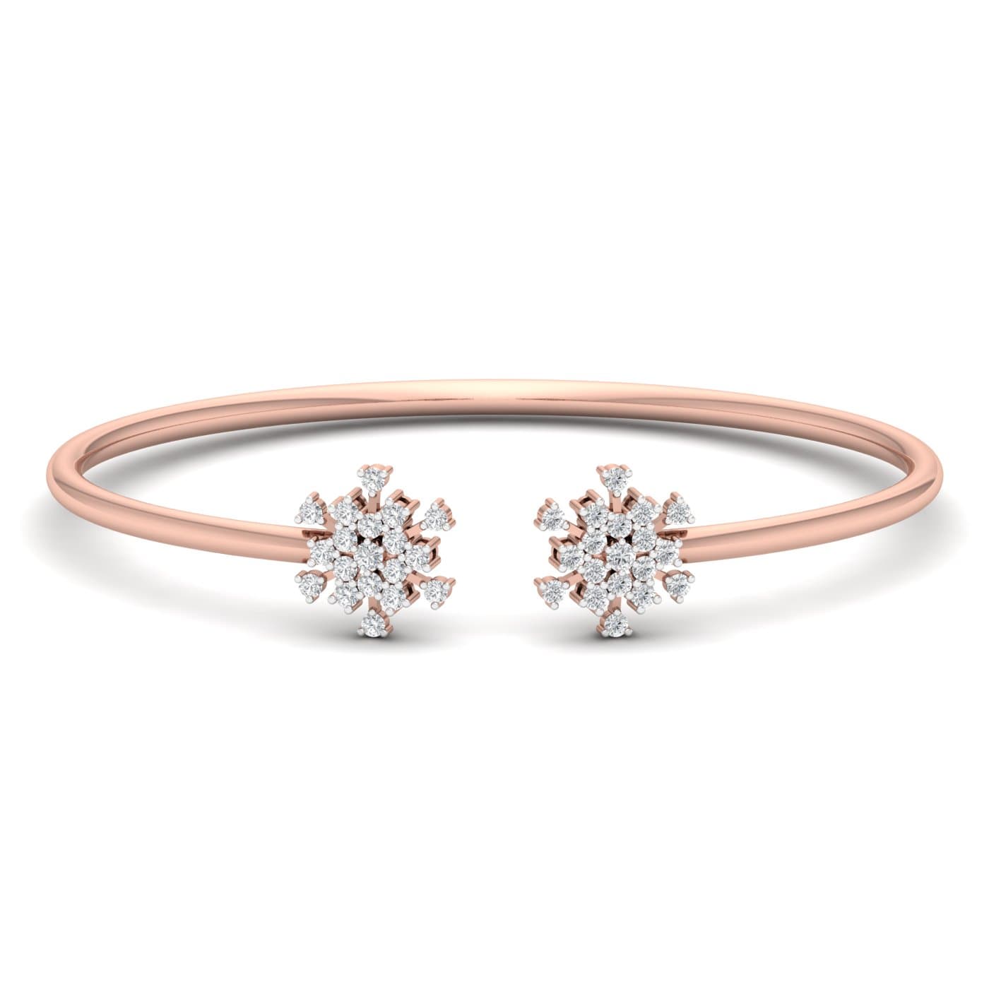 Dual Bloom Fleur Diamond Bracelet