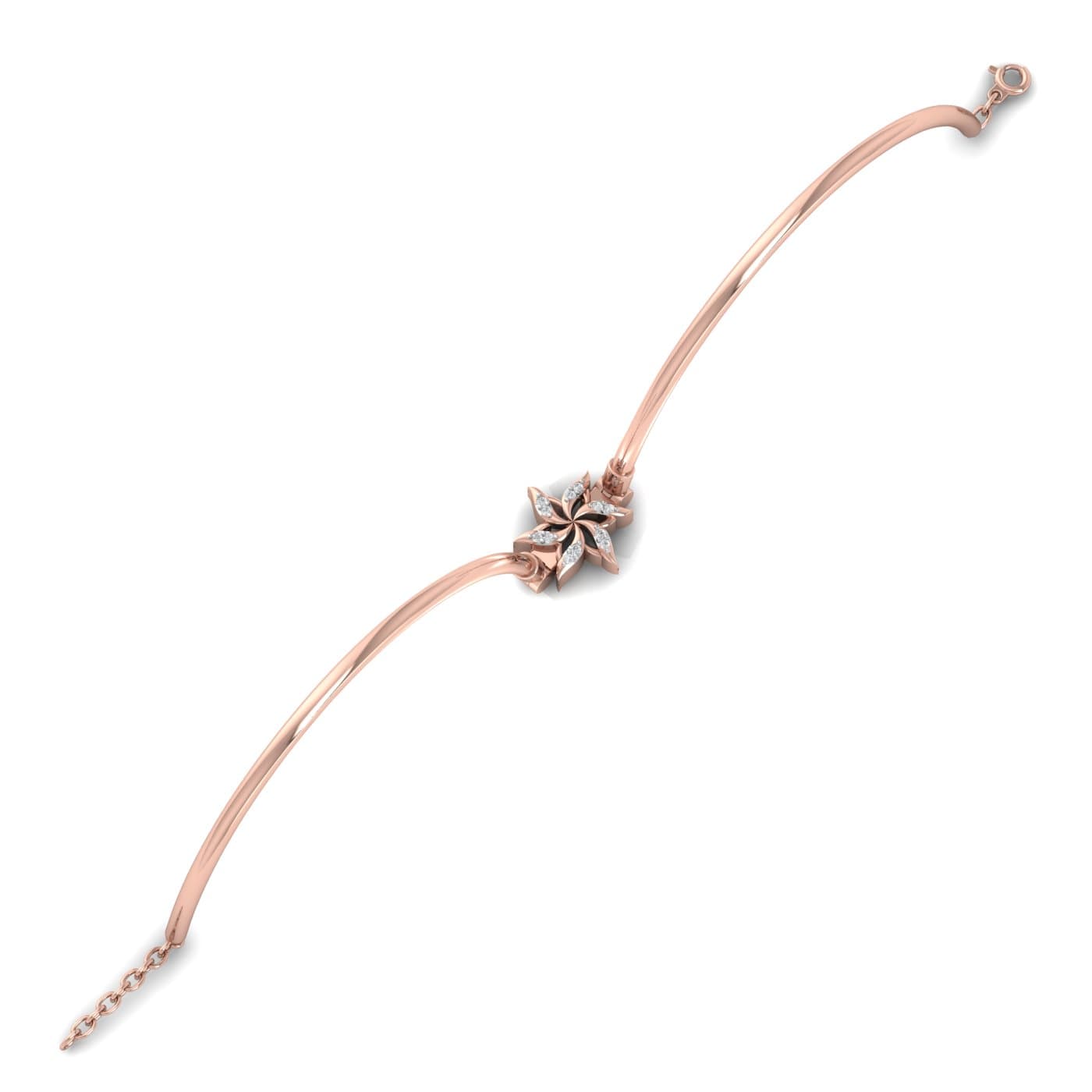 Dazzling Fleur Diamond Bracelet