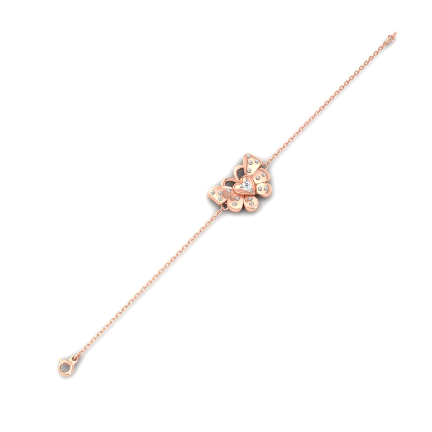 Love Butterfly Baby Gold Bracelet