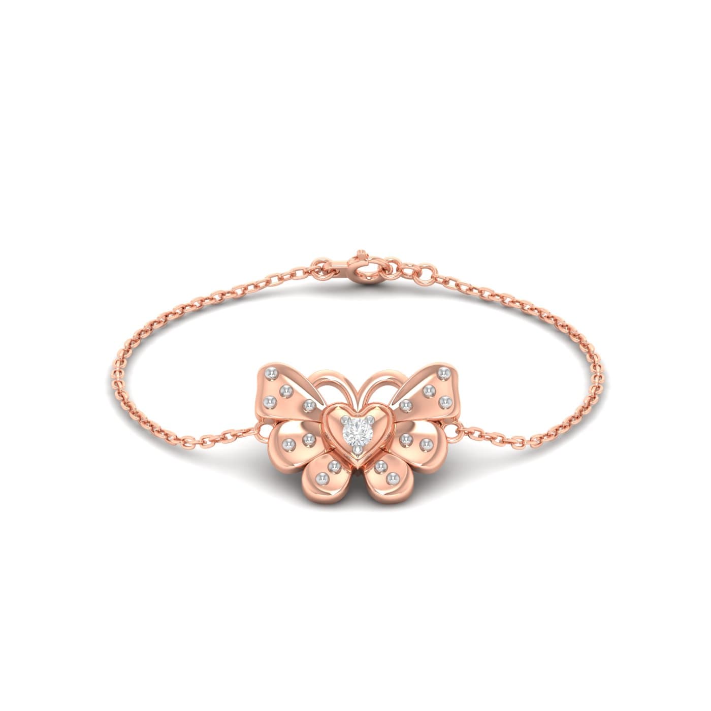 Love Butterfly Baby Gold Bracelet