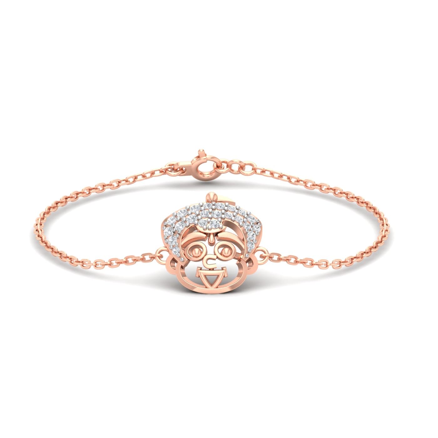 Chota Bheem Baby Diamond Gold Bracelet