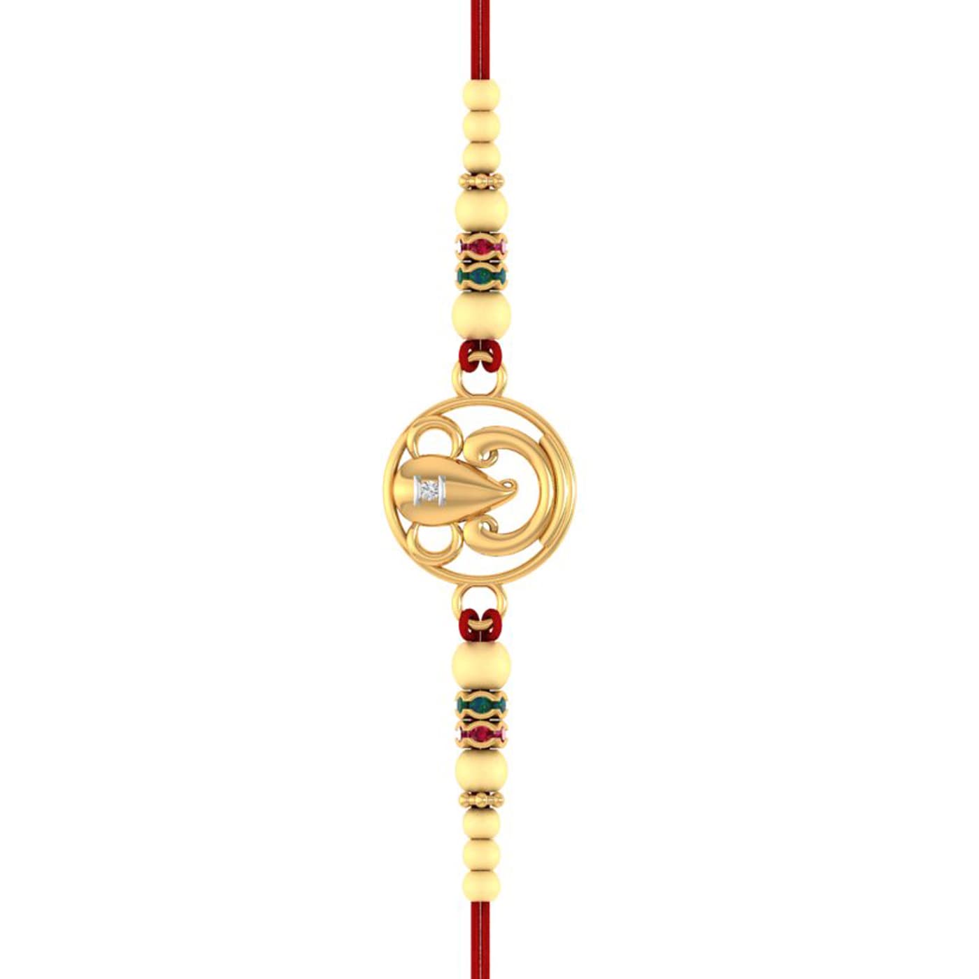 Bal Ganesh Gold Rakhi