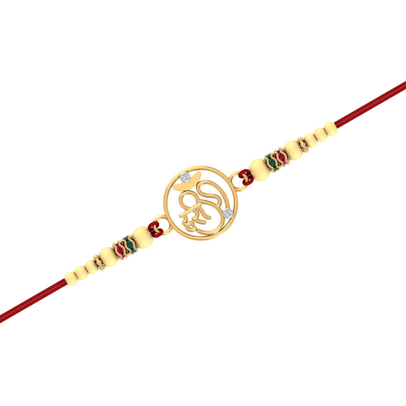 Shree Hari Om Gold Rakhi