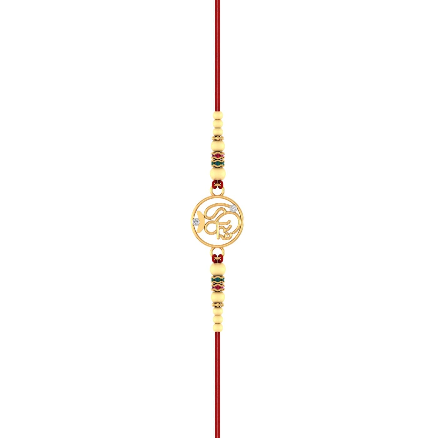 Shree Hari Om Gold Rakhi