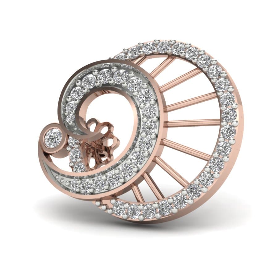 Classical Round Diamond Earrings