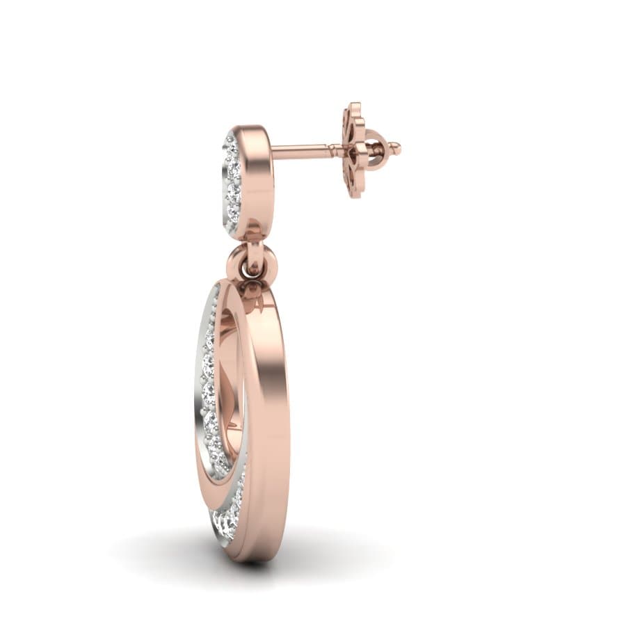 Duo Circle Twisted Earrings