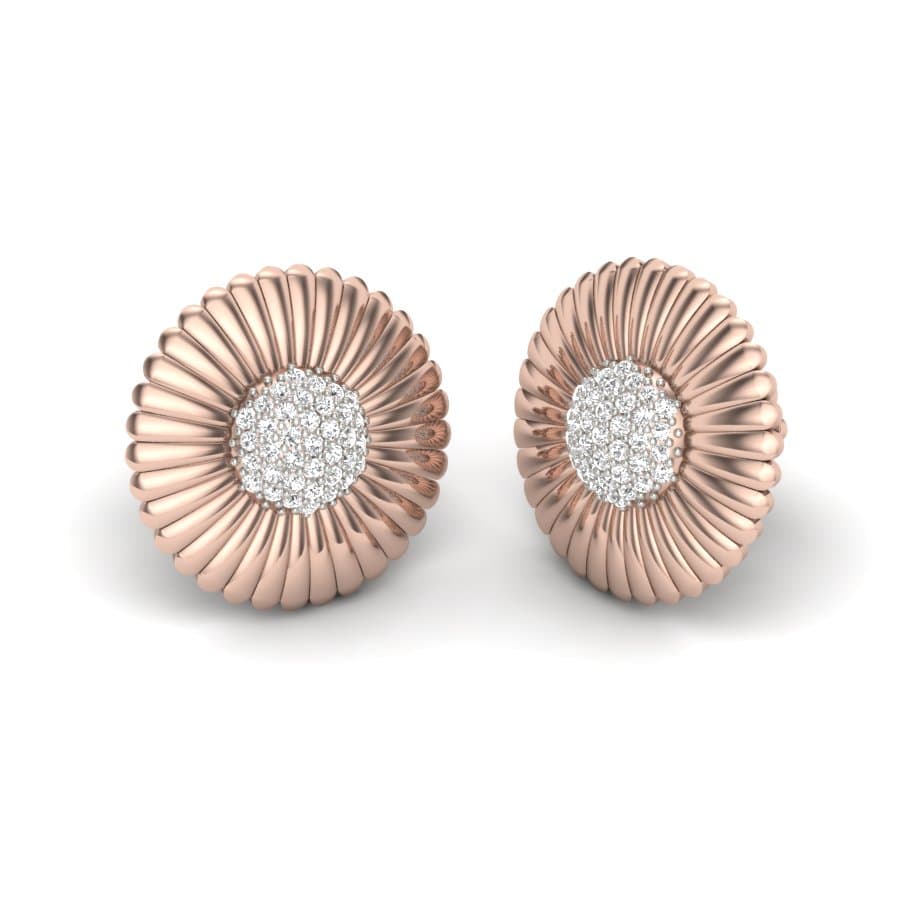Sunflower Diamond Earrings