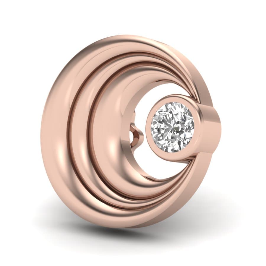 Waves Diamond Stud Earrings