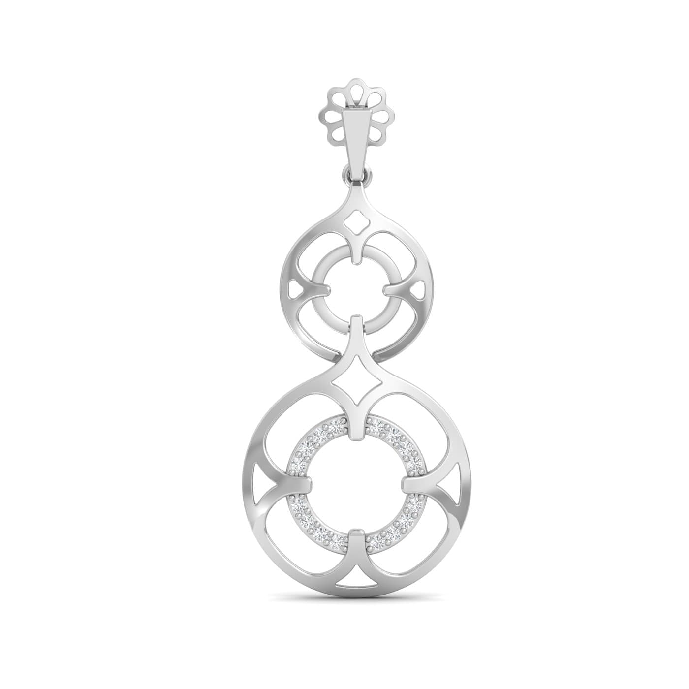 Dual Floral Diamond Earrings