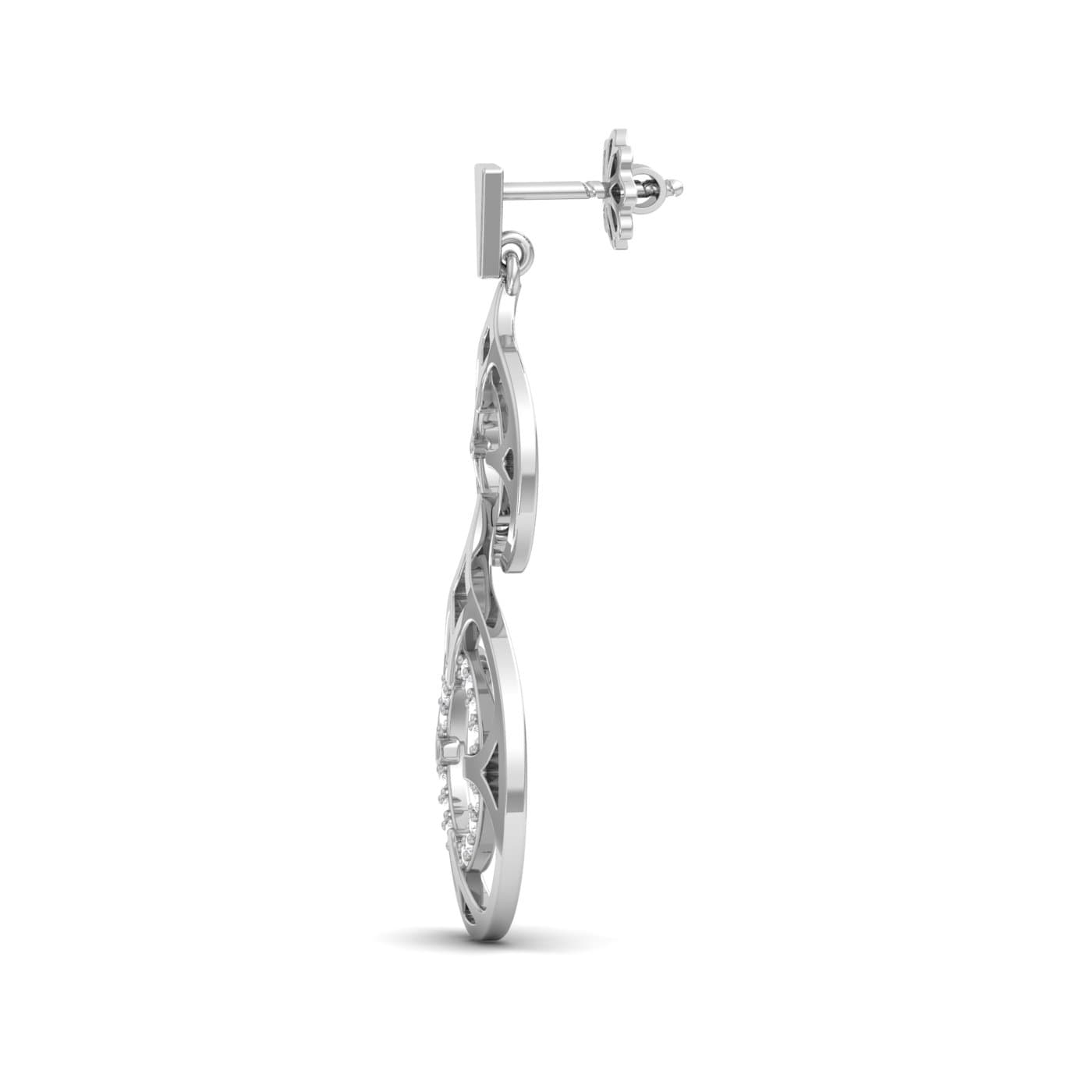 Dual Floral Diamond Earrings