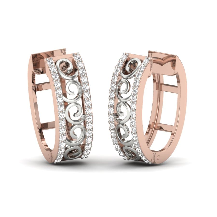 Leena Diamond Hoop Earrings