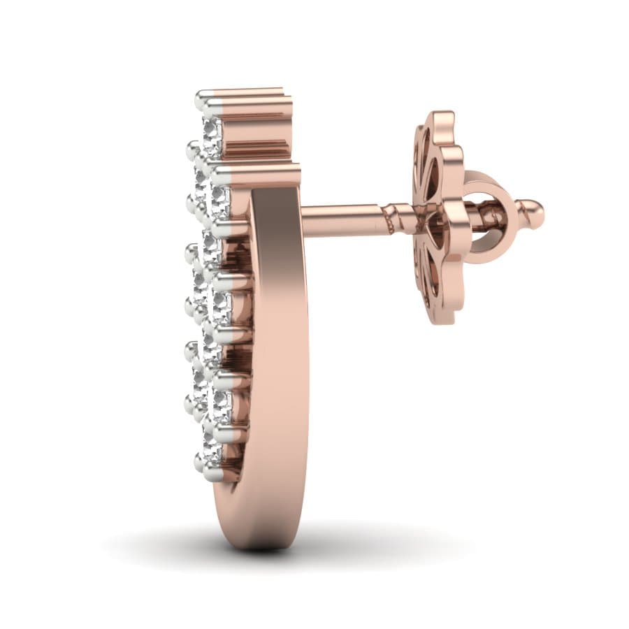 Chex Cutout Diamond Earrings