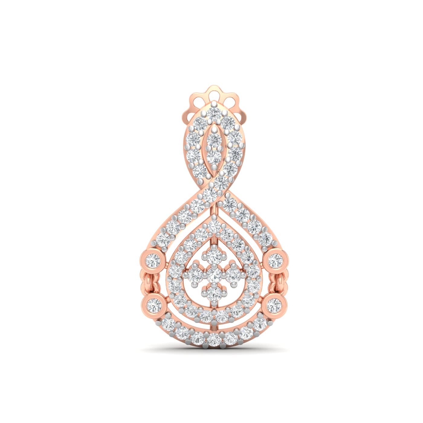 Eight Shape Diamond Earrings