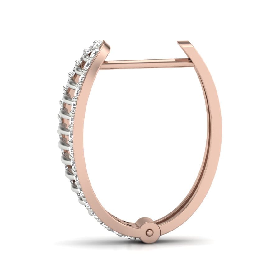 Stunning Loop Diamond Earrings