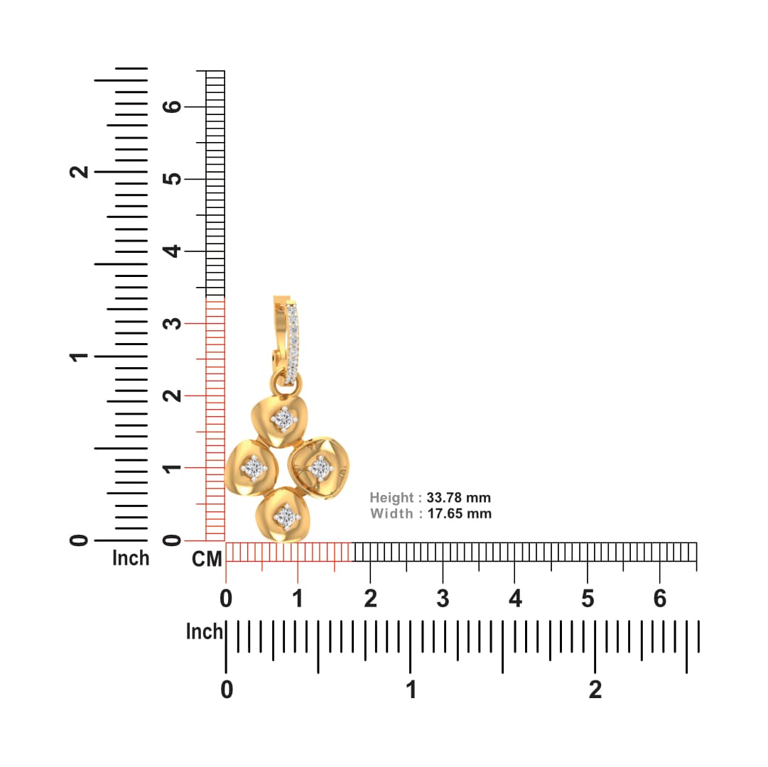 Four Stone Grape Diamond Earrings