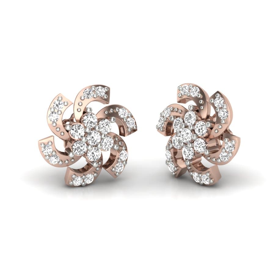Dazzling Wind Diamond Earrings