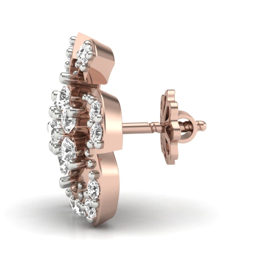 Dazzling Wind Diamond Earrings