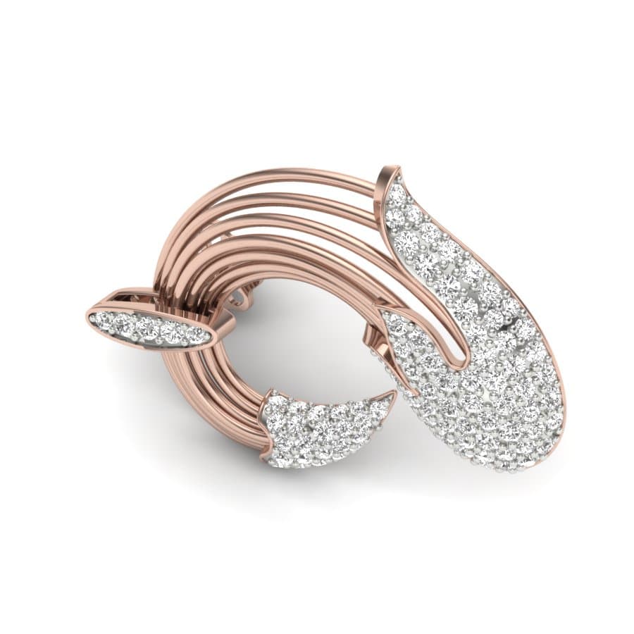 Cherish Moments Diamond Hoop Earrings