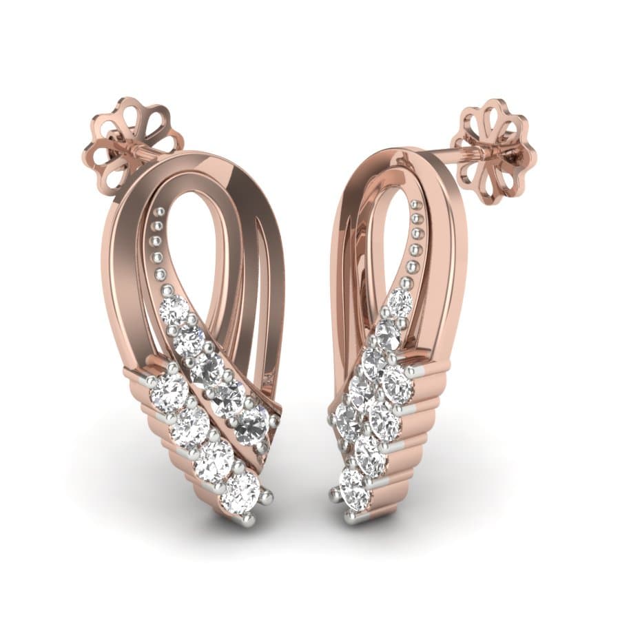 The Cable Diamond Earrings