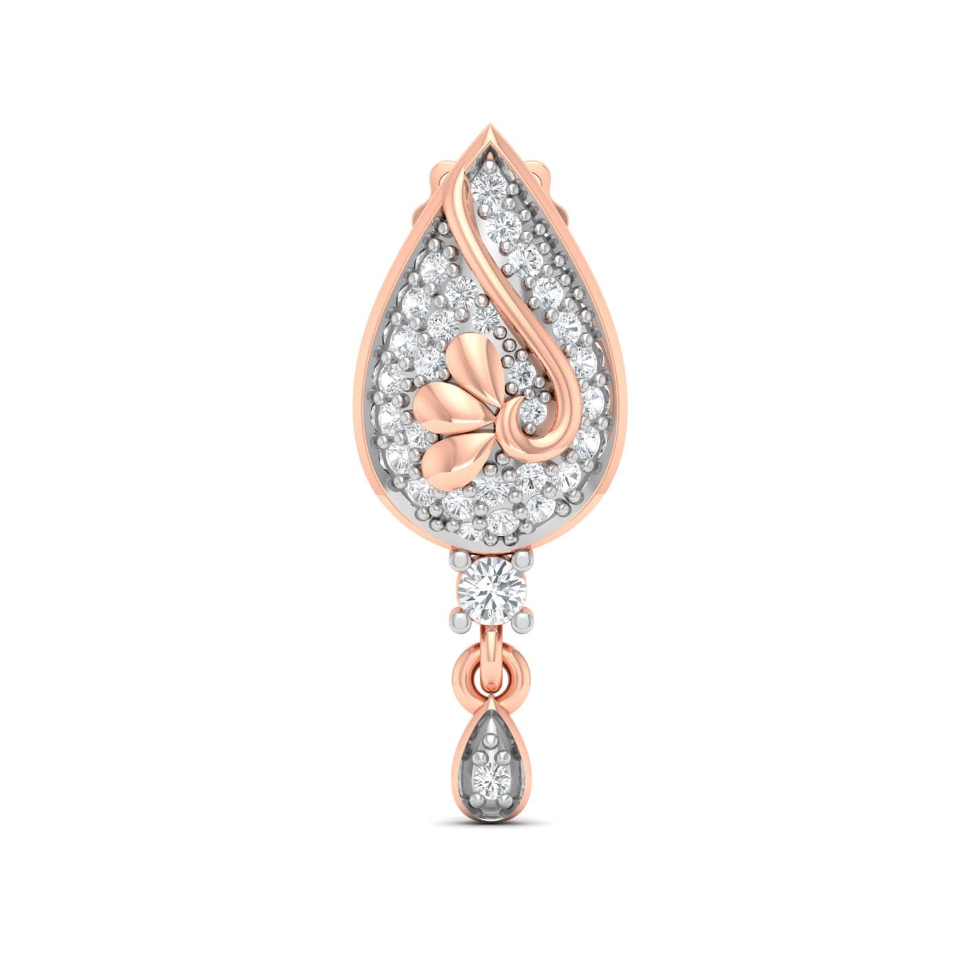 Hoja Drop Diamond Earrings