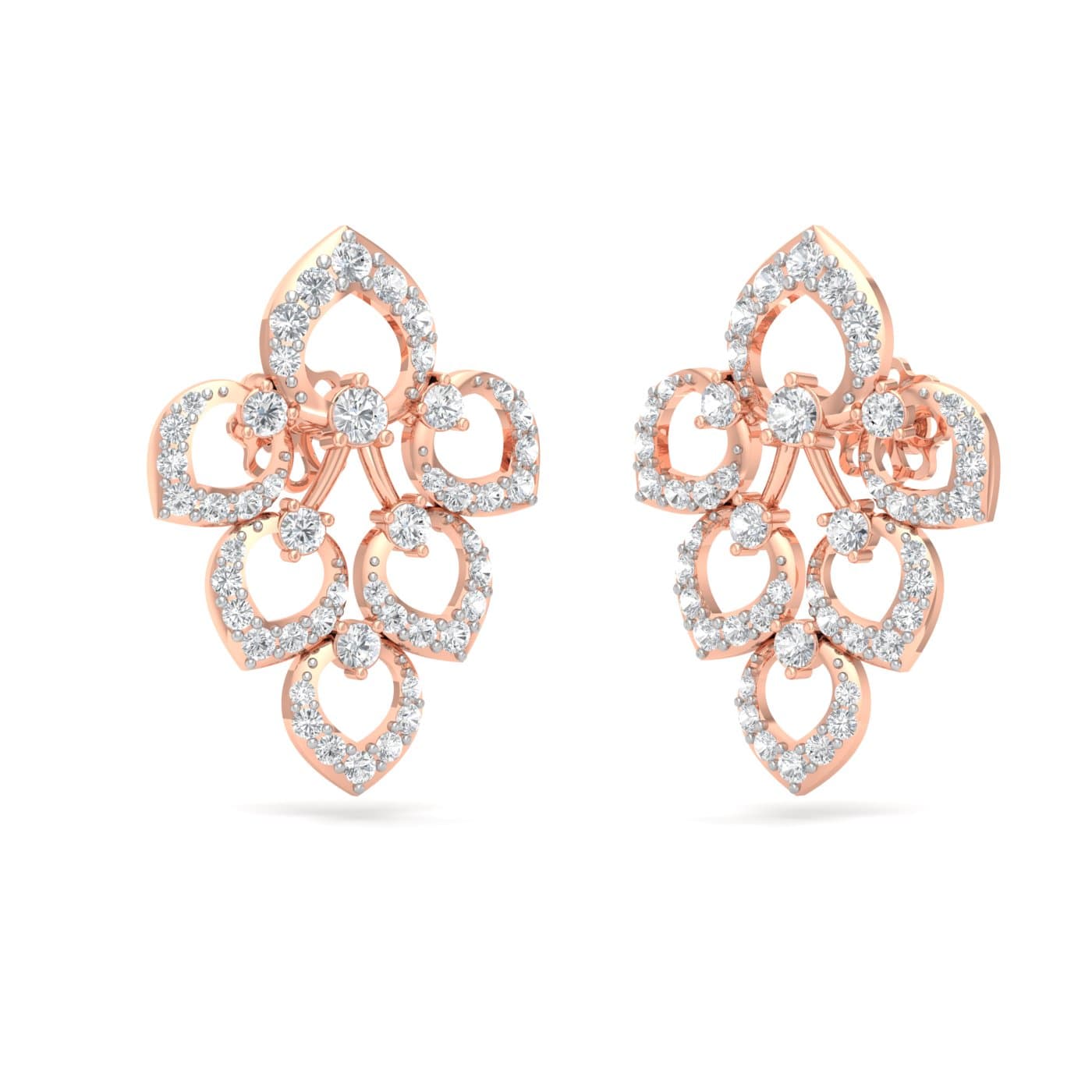 Feuille Diamond Earrings