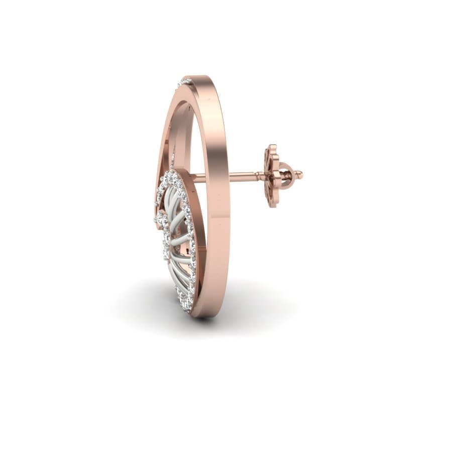 Spinning Love Knot Diamond Earrings