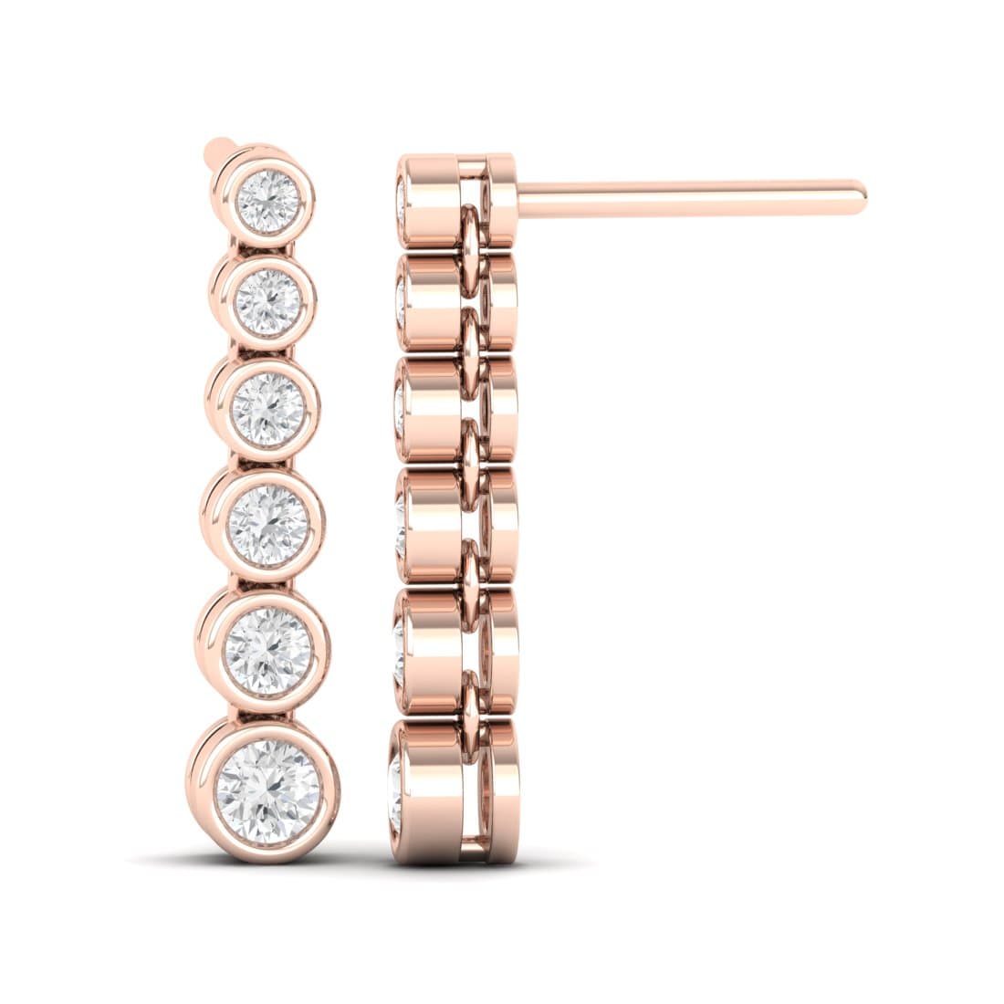 Encircle Diamond Drop Earrings
