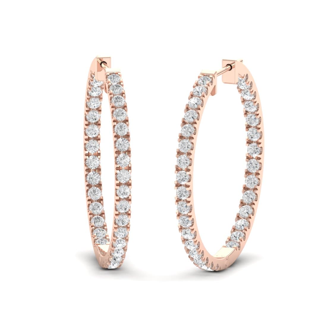 Classic Circular Diamond Earrings