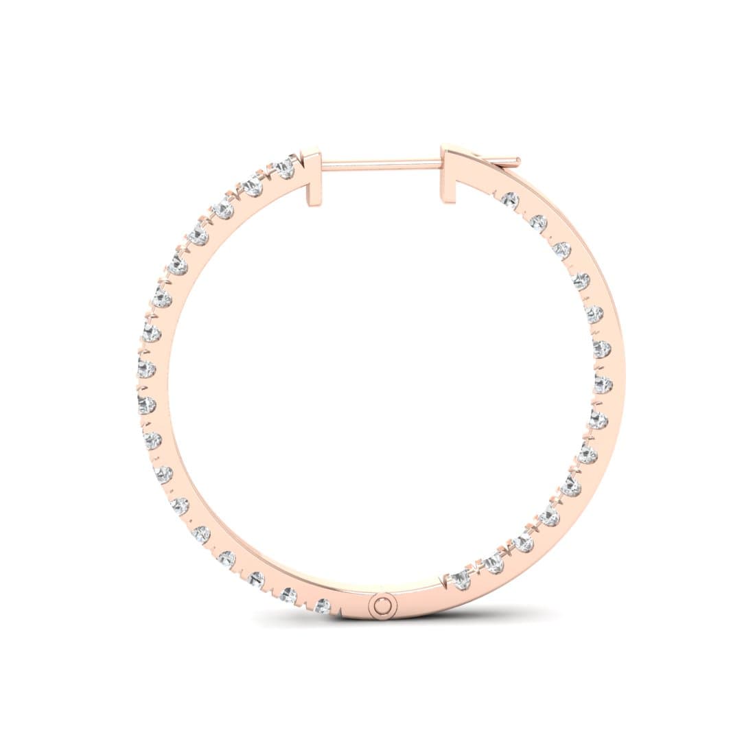 Classic Circular Diamond Earrings