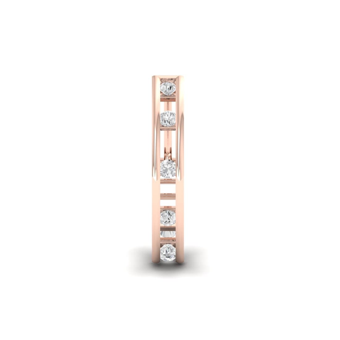 Contour Lattice Diamond Stud Earrings