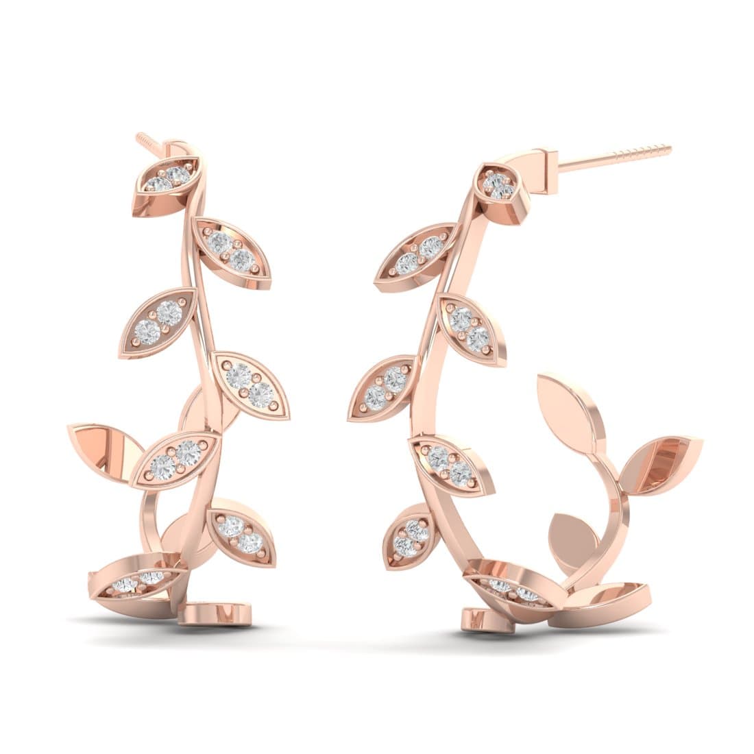 Dazzling Petals Diamond Earring