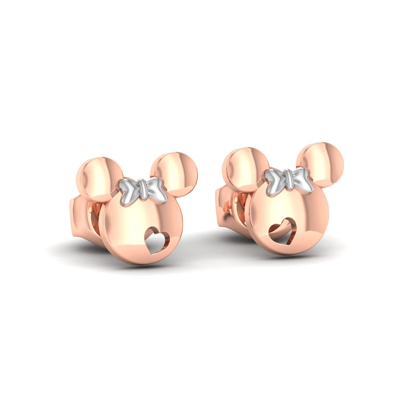 Cute Minnie Mouse Gold Earrings