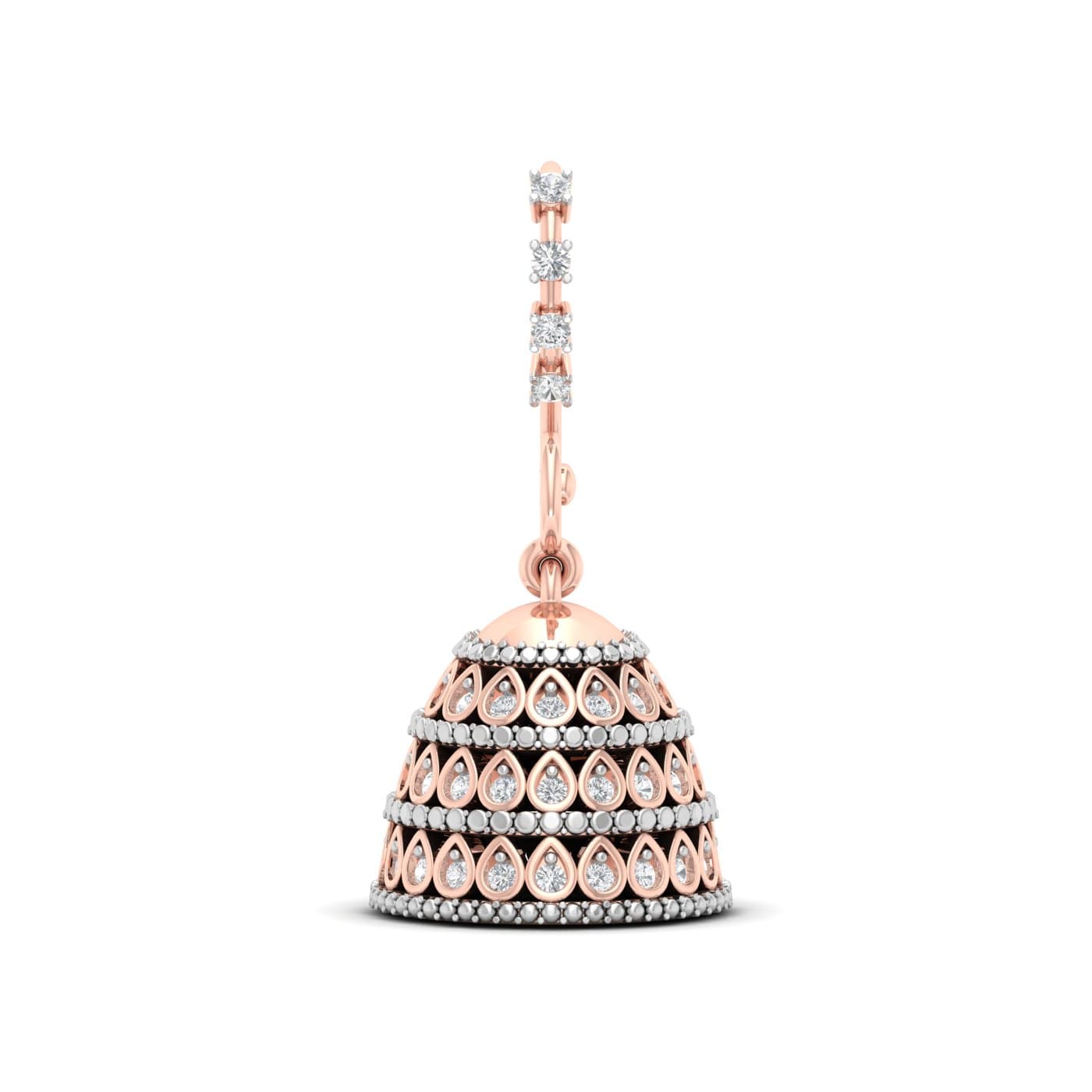 Shimmering Teardrop Jhumkas