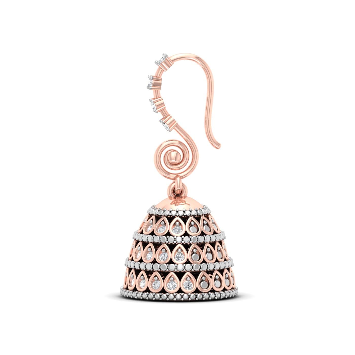Shimmering Teardrop Jhumkas
