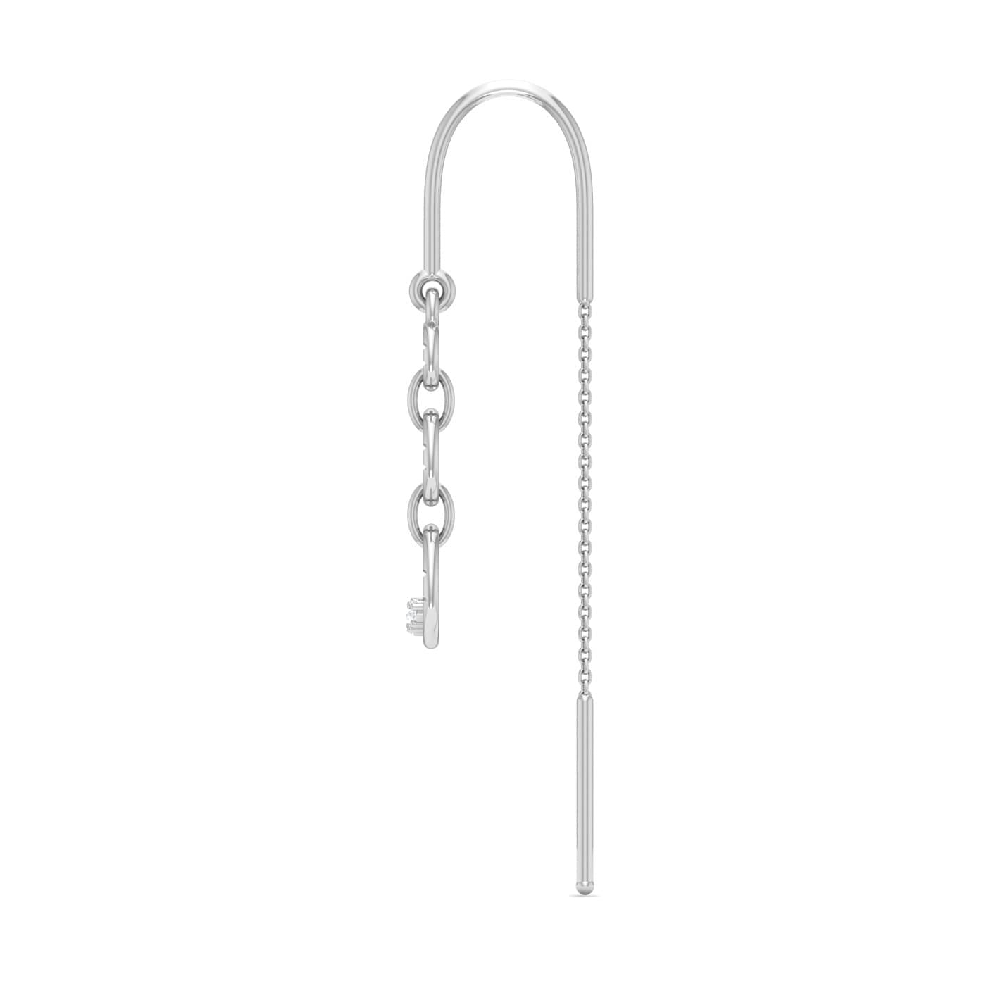 Dazzling Trio Drops Diamond Sui Dhaga Earrings