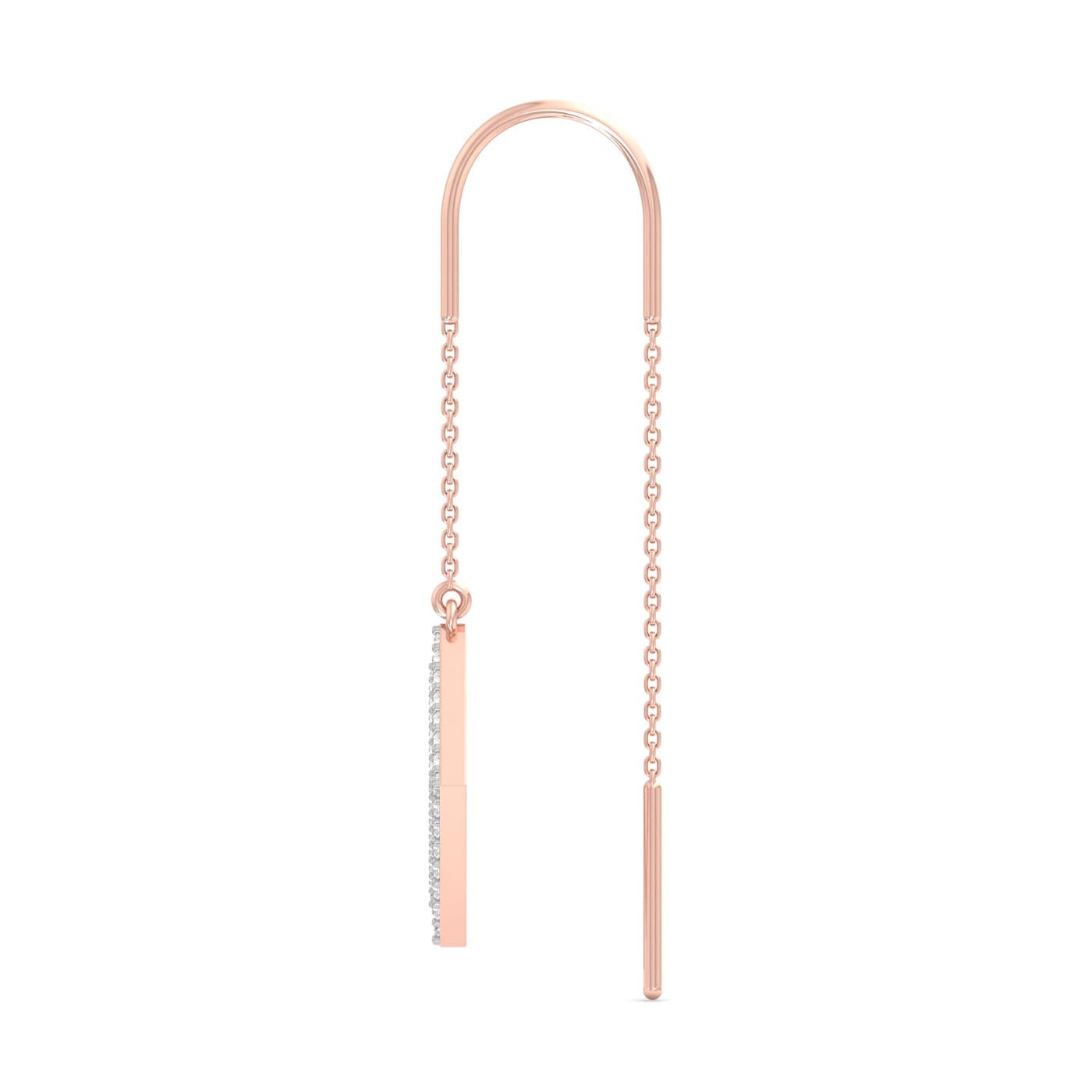 Eternity Squares Diamond Sui Dhaga Earrings
