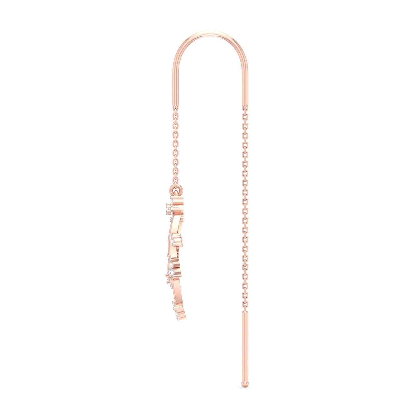 Beaming Blossom Twig Diamond Sui Dhaga Earrings
