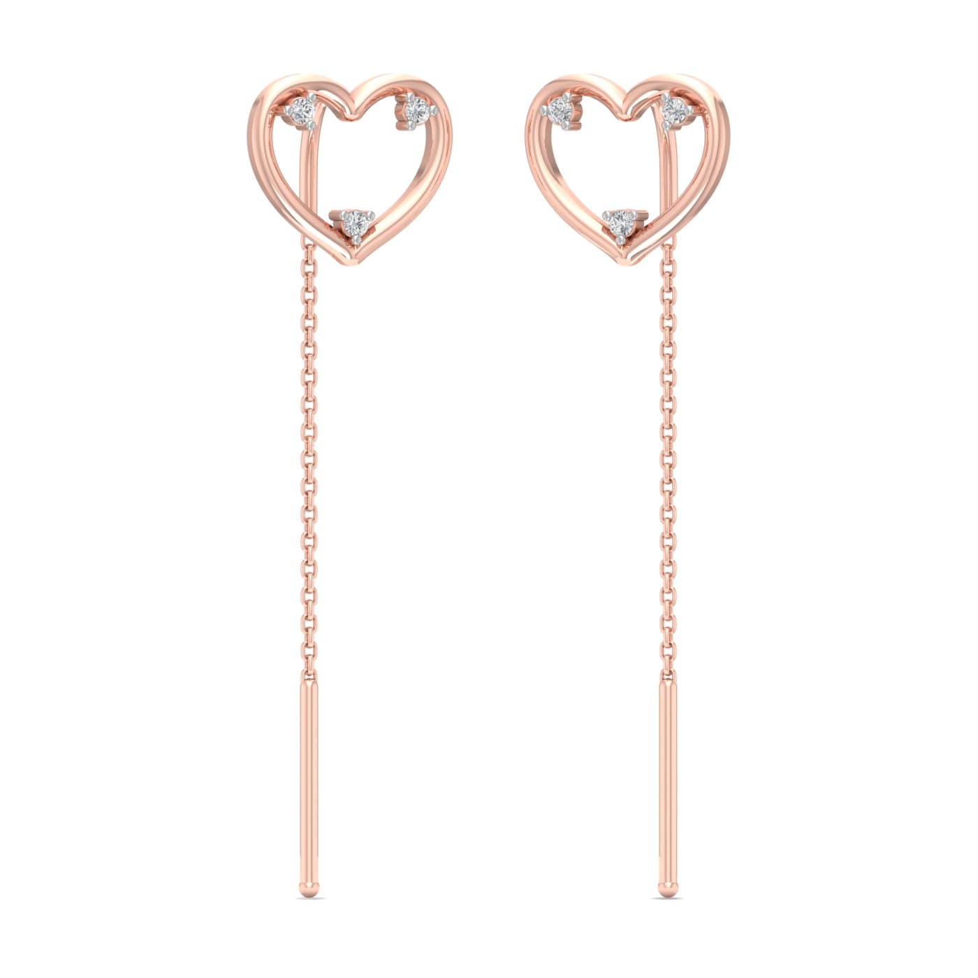 Cherish Love Diamond Sui Dhaga Earrings