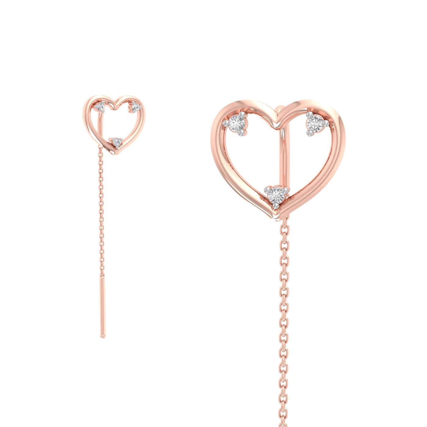 Cherish Love Diamond Sui Dhaga Earrings